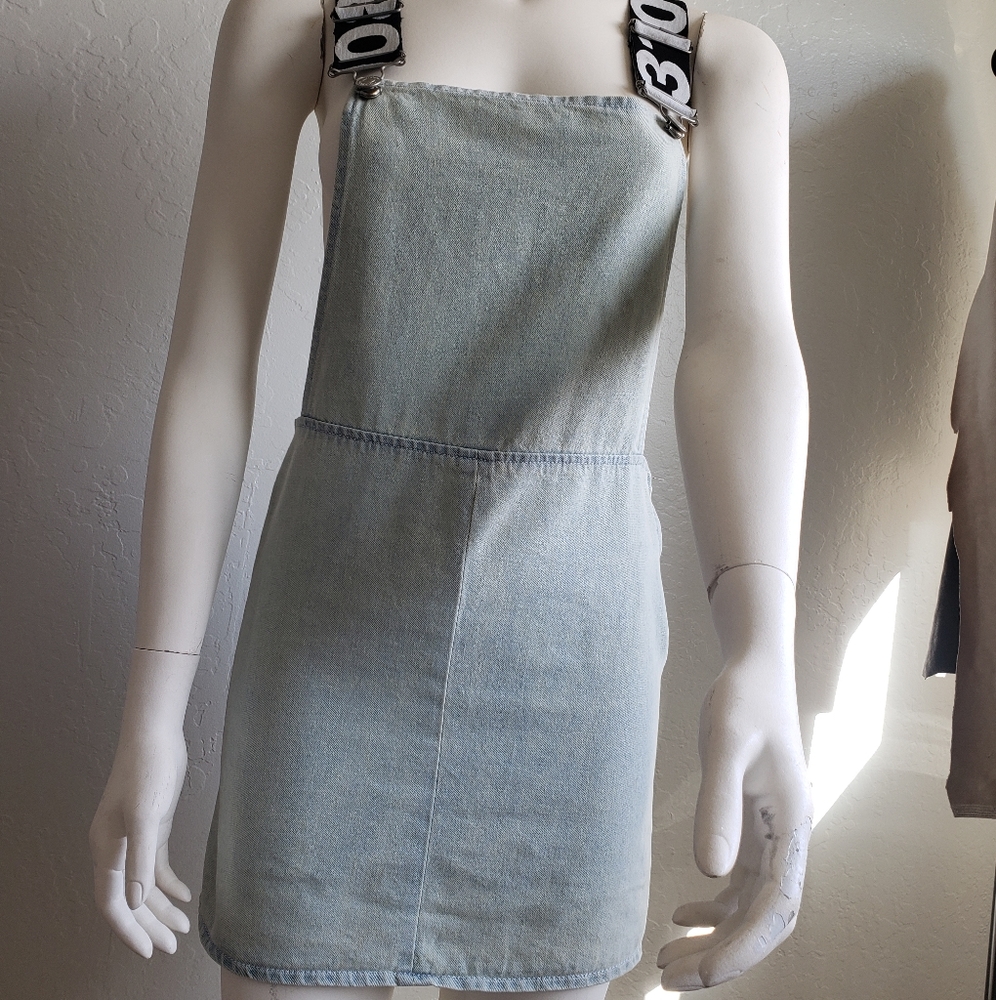Topshop | Topshop Overall Dress | Color: Blue | Size: 4 |